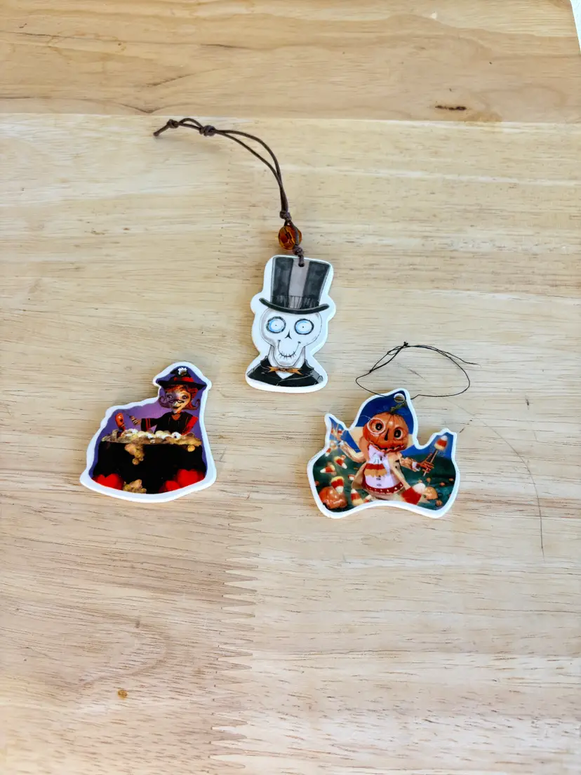 Yankee Candle Boney Bunch Halloween Fragrance Porcelain Ornament Set of 3