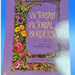 Vintage Softcover First Edition Victorian Pictorial Borders Book