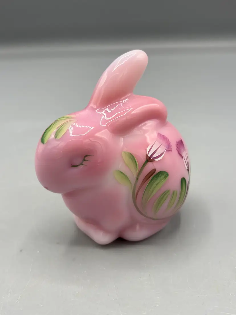 Fenton Rosalene pink rabbit