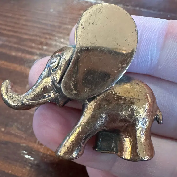Tiny Brass Elephant