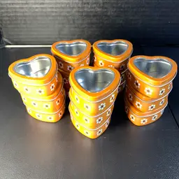 15-Heart Shaped Tins
