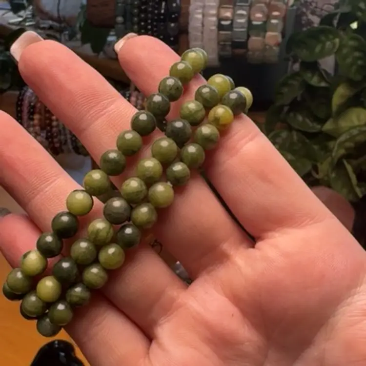 Green Jade Bracelet 6mm