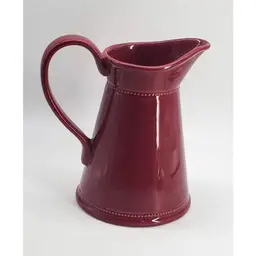 Farmhouse Pitcher by Martha Stewart Maroon