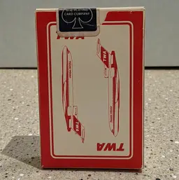 TWA Trans World Airlines Advertising Playing Card US Playing Card Company