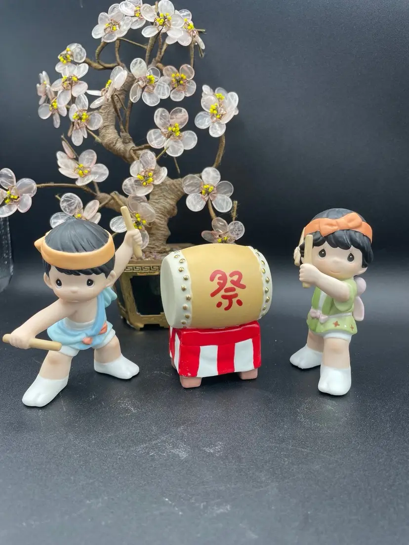 Precious Moments "Different Beats Can Still Come Together" Japanese Drummers NIB