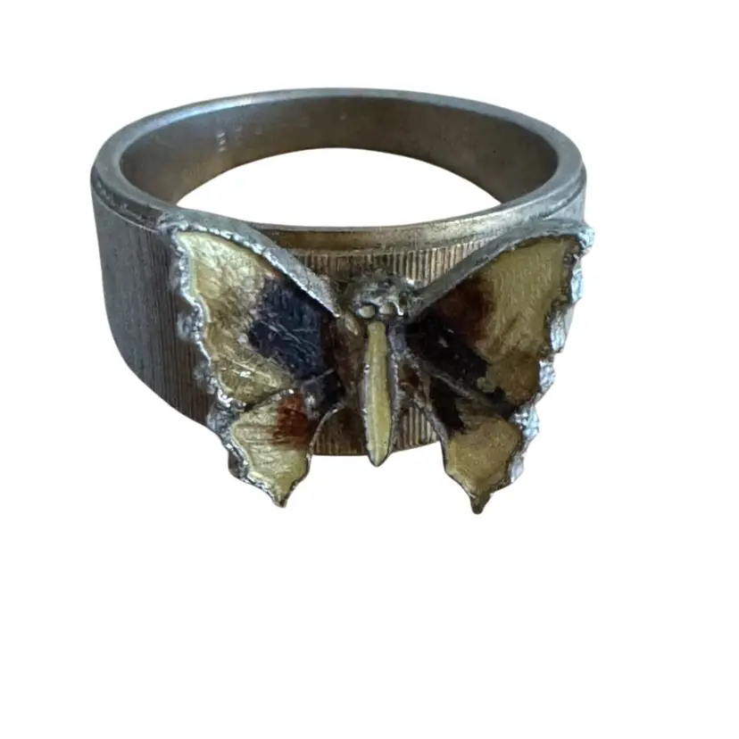 Butterfly Ring Edco 18k Hge Vintage