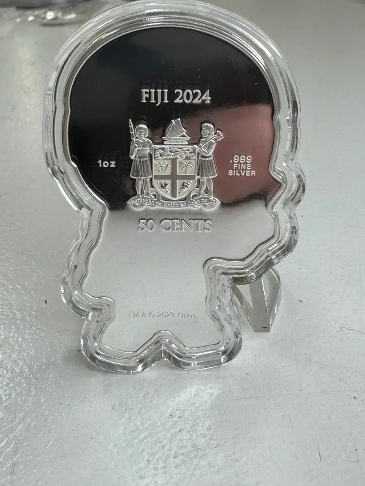 2024 Fiji Robocop Shaped BU 1 Ounce Silver Coin, Mintage Of 5000