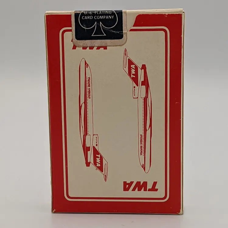 TWA Trans World Airlines Advertising Playing Card US Playing Card Company