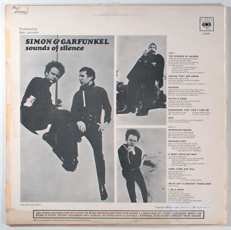 Simon and Garfunkel - Sounds of Silence (1966) Vinyl LP • IMPORT • Paul & Art
