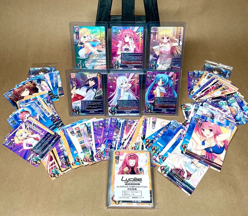 LYCEE Overture Collectible Trading Card Game Lot of 162 Cards + Bonus HookSoft SMEE Asa