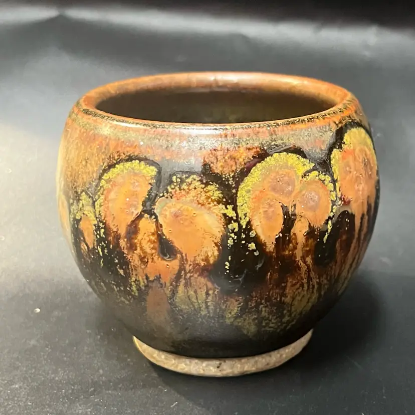 Raku Small Pot/Tea Bowl- 2.5” Tall