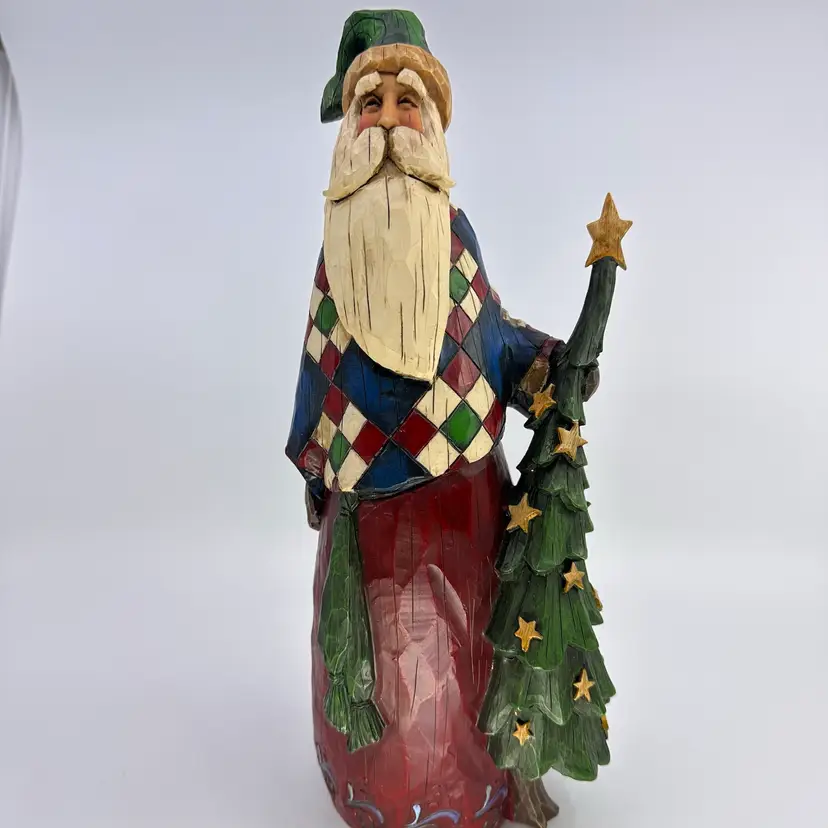 Heartwood Creek Jim Shore 2002 Santa Holiday Christmas Tree 12”