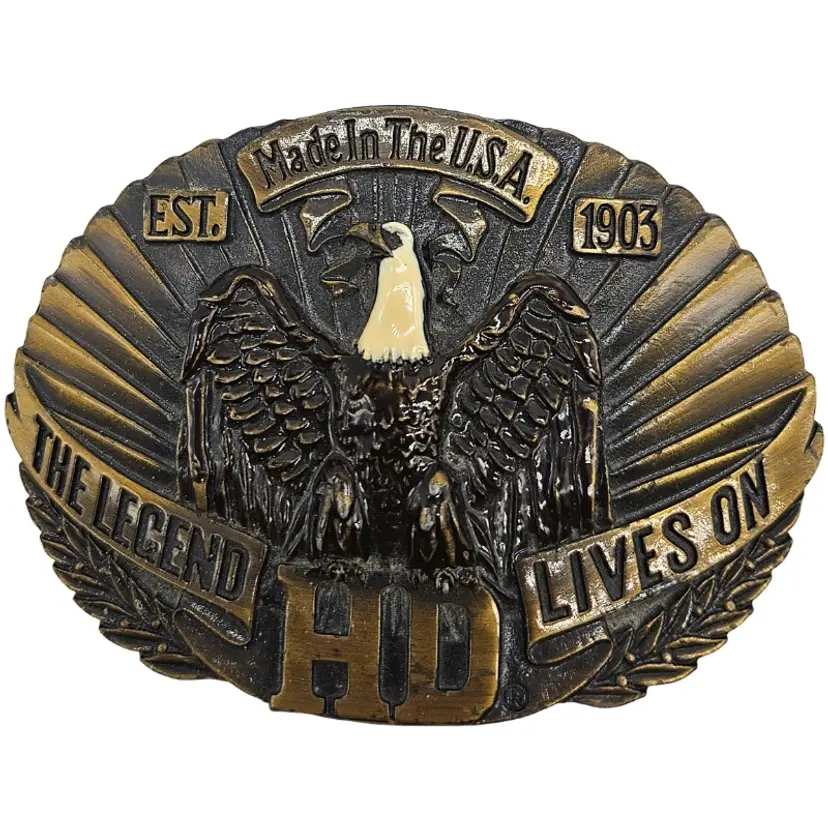 vintage Raintree Harley-Davidson belt buckle