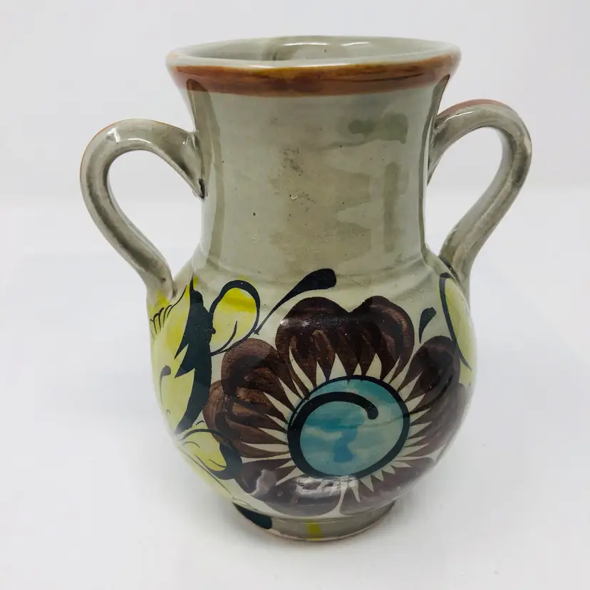 Double Handle Tonala Flower Vase
