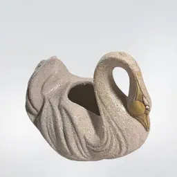 Swan Mini Shimmering Planter Ceramic | 3.5” (*read)