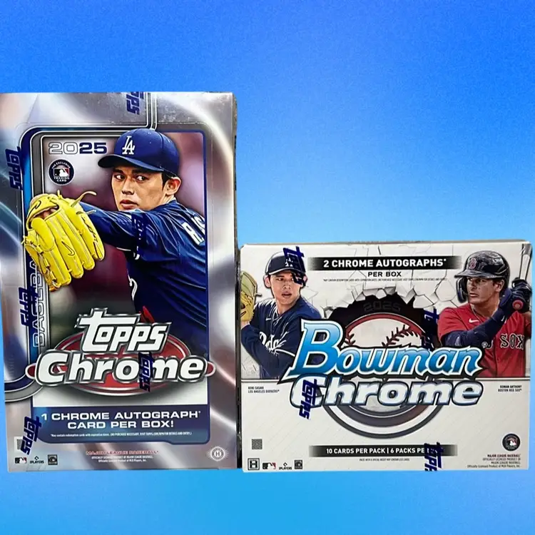 2025 Topps Chrome Hobby/Bowman Chrome Hobby Baseball 2 Box Mixer Live Team Rip #1 MBB1665 (stacked shipping)