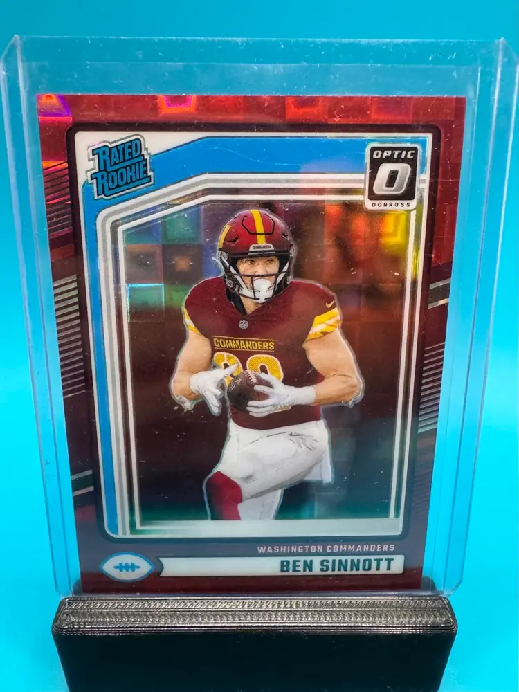 Ben Sinnott Optic Rated Rookie Red Pandora RC Washington Commanders