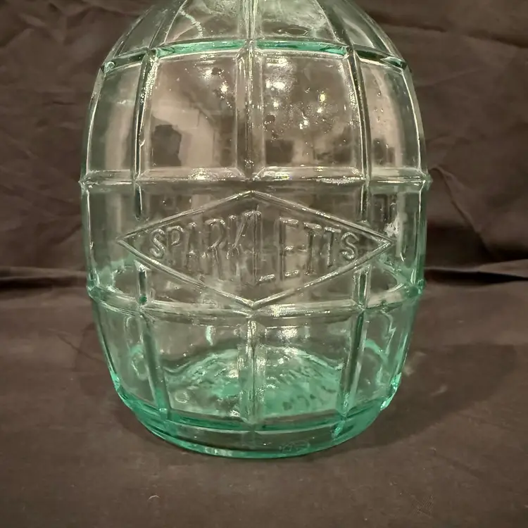Vintage SPARKLETTS Glass Water Bottle Telephone Private Exchange Albany 1171