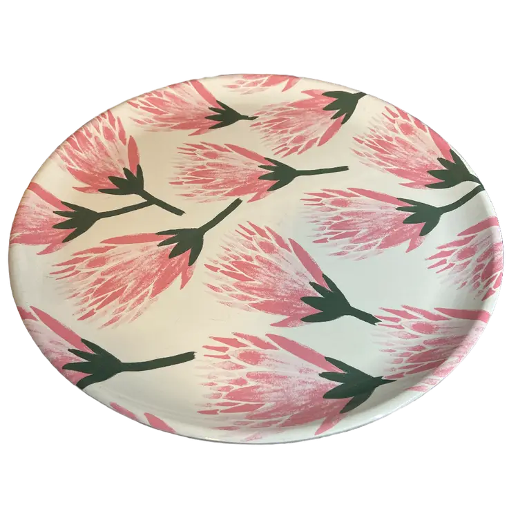 Opalhouse 14" Melamine Pink Cactus Flower Serving Tray.