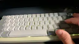 Custom GMK67 "Yoda" Mechanical Keyboard. Linear. GMK keycaps Tape and O-ring mod