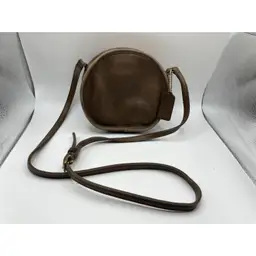 VTG Coach Canteen Purse Mini Chester Mocha Brown Leather Cross Body No. L5M-9982