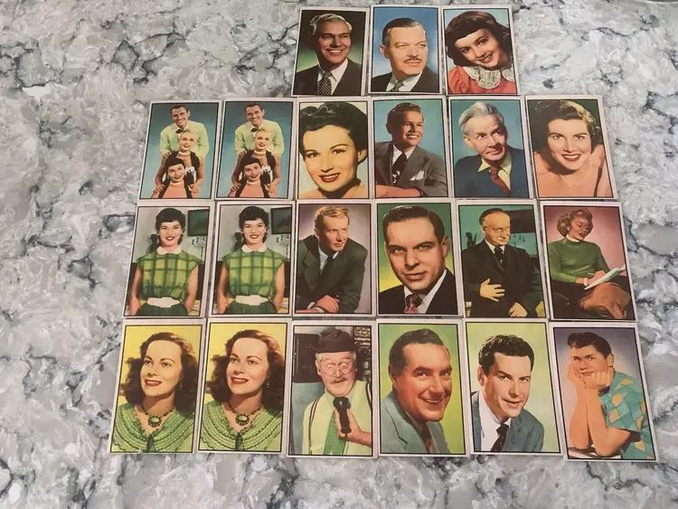 1953 Bowman Television and Radio Stars of NBC Card Lot