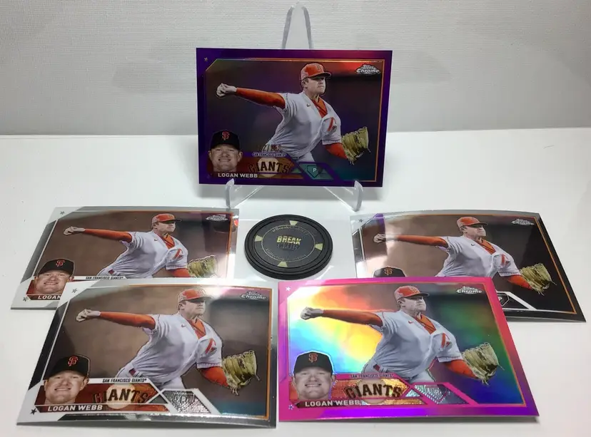 2023 Topps Chrome Logan Web Lot San Francisco Giants