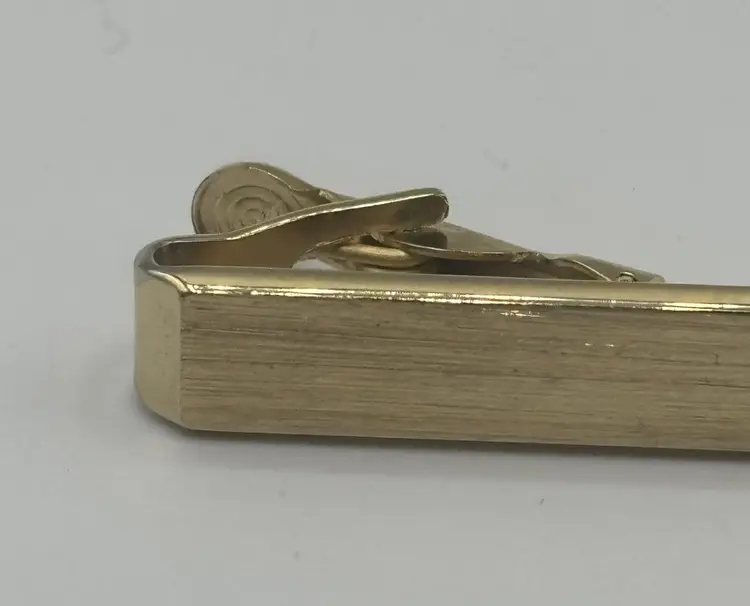 Vintage Sarah Coventry Tie Bar Clip Gold Tone