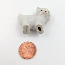 Vintage Miniature Porcelain Cat Figurine