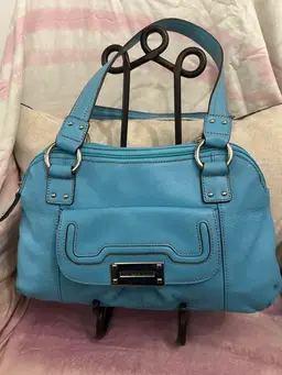 Tignanello Sky blue Leather satchel