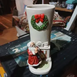 Vintage Santa vase