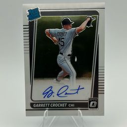 GARRETT CROCHET 2021 DONRUSS OPTIC RATED ROOKIE AUTO (See mark near waist)