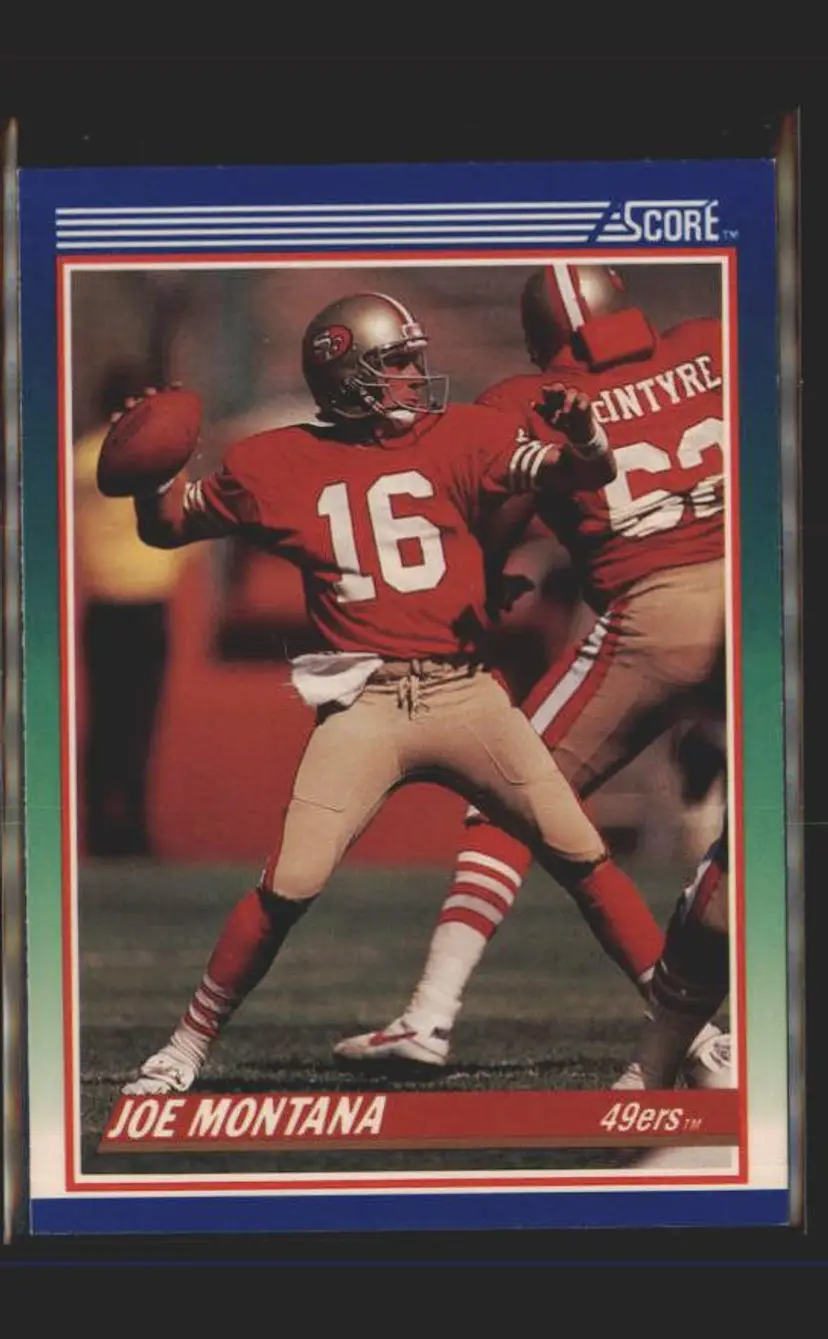 1990 Score 100 Hottest #2 Joe Montana - (137) - San Francisco 49ers
