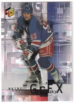 1999-00 Upper Deck HoloGrFx Gretzky GrFx #GG7 Wayne Gretzky New York Rangers Hockey Card