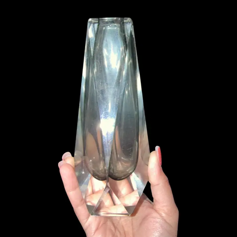 Vintage Murano Sommerso Glass Vase by Alessandro Mandruzzato