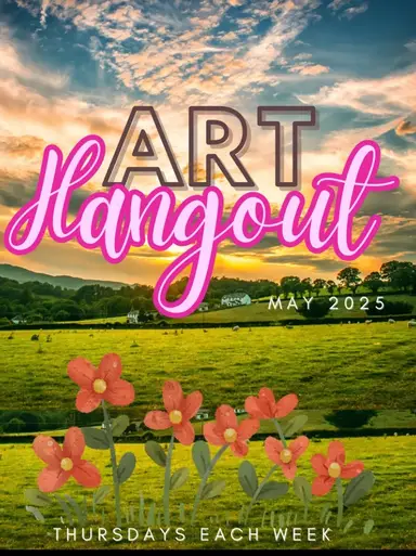 Art Hangout Painty Or Glassy Art Goodness Wit Lupe At BlindArtStudios 