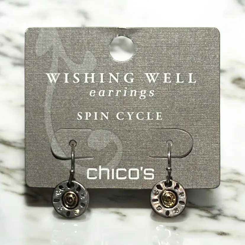 Chico's Wishing Well Earrings Spin Cycle New