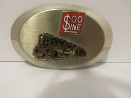 Vintage Soo Line Railroad Belt Buckle
