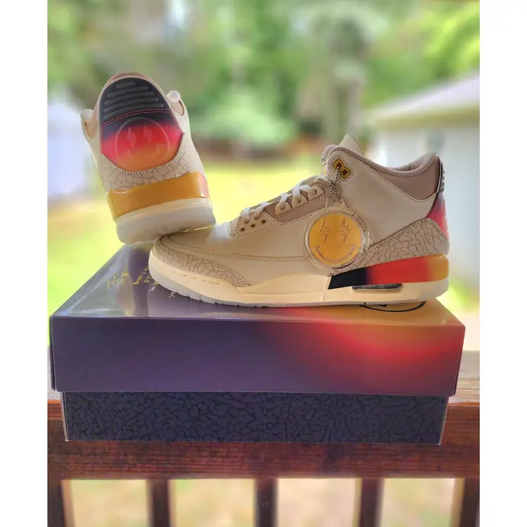 Nike Air Jordan 3 Retro x J. Balvin 'Medellín Sunset' Size 12 Deadstock