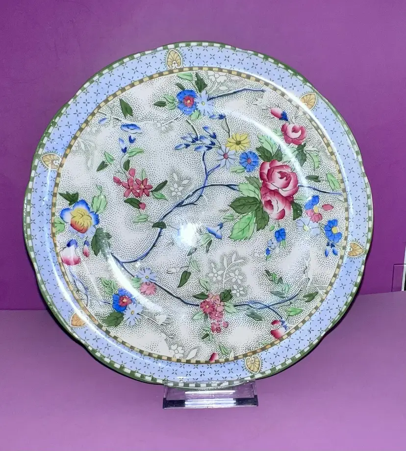 VTG Royal Corona Ware Rosetta Chintz 
S Hancock & Sons Stoke-On-Trent Dinner Plate