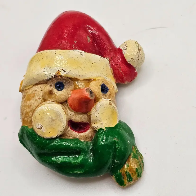 Christmas Handmade Santa Claus Pin Brooch Weirdo