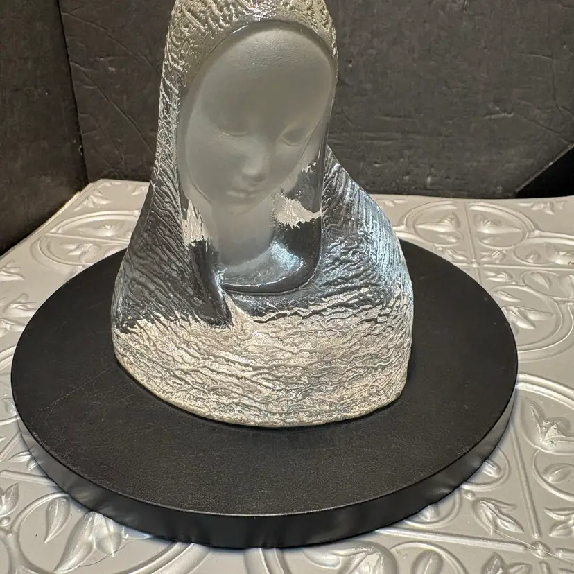 Vintage Viking Mother Mary Paperweight