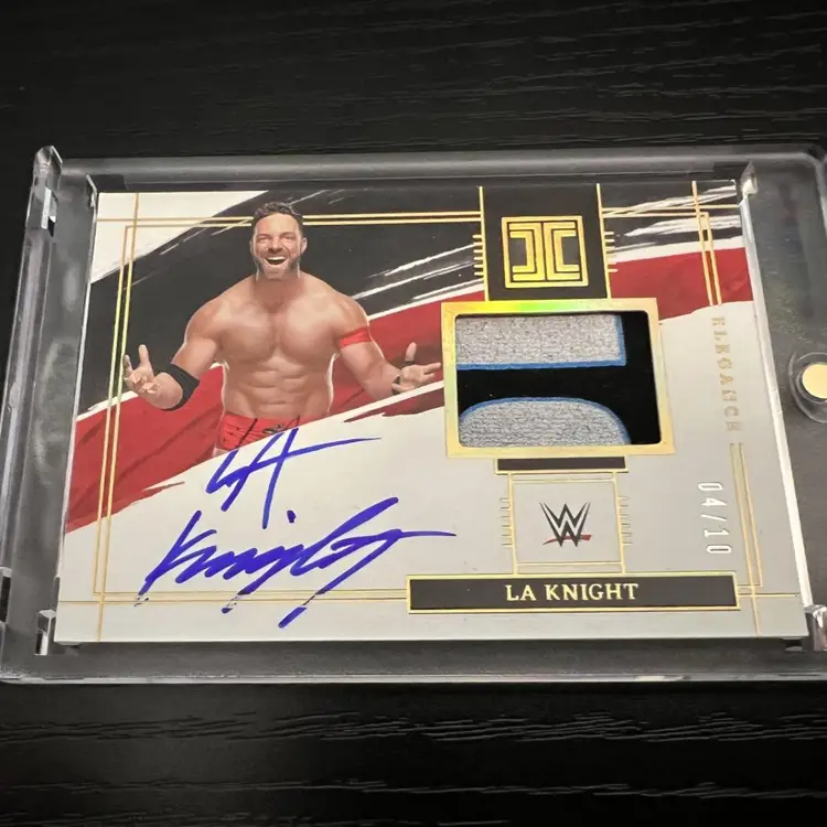 2022 Panini Impeccable LA L.A. Knight Auto Patch 04/10 GOLD