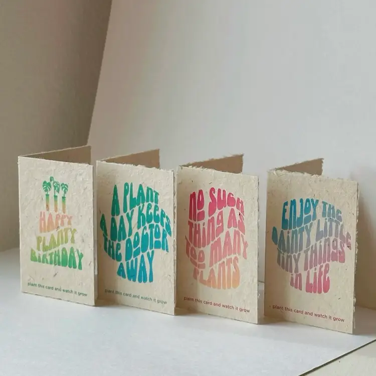 Tiny Plantable Seed Greeting Cards