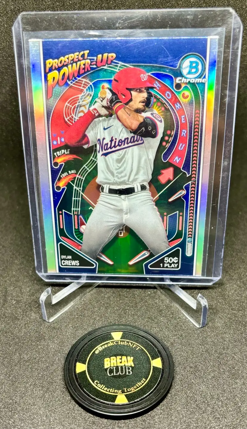 Dylan Crews 2024 Bowman Prospect Power Up Insert Washington Nationals