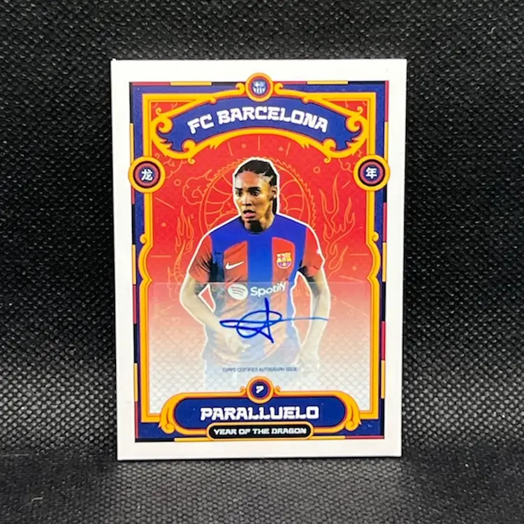 Salma Paralluelo 2023/24 Topps FC Barcelona Year Of The Dragon Autograph Soccer Card