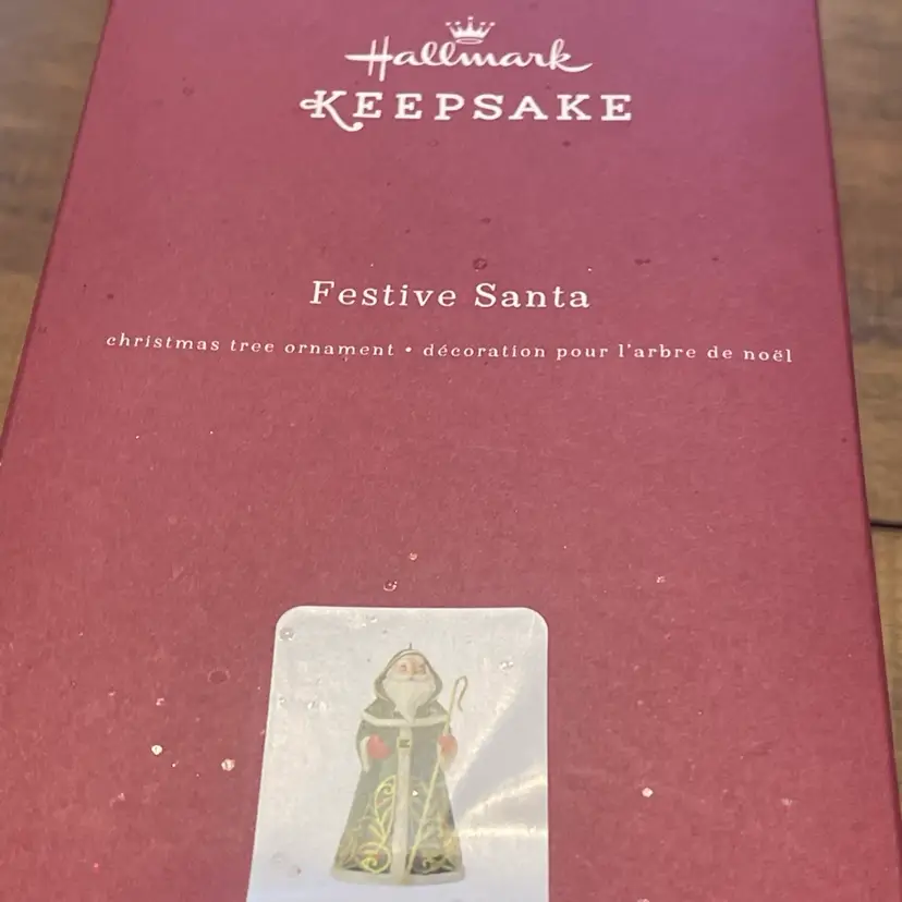 Hallmark Keepsake 2016 Premium Festive Santa Christmas Ornament