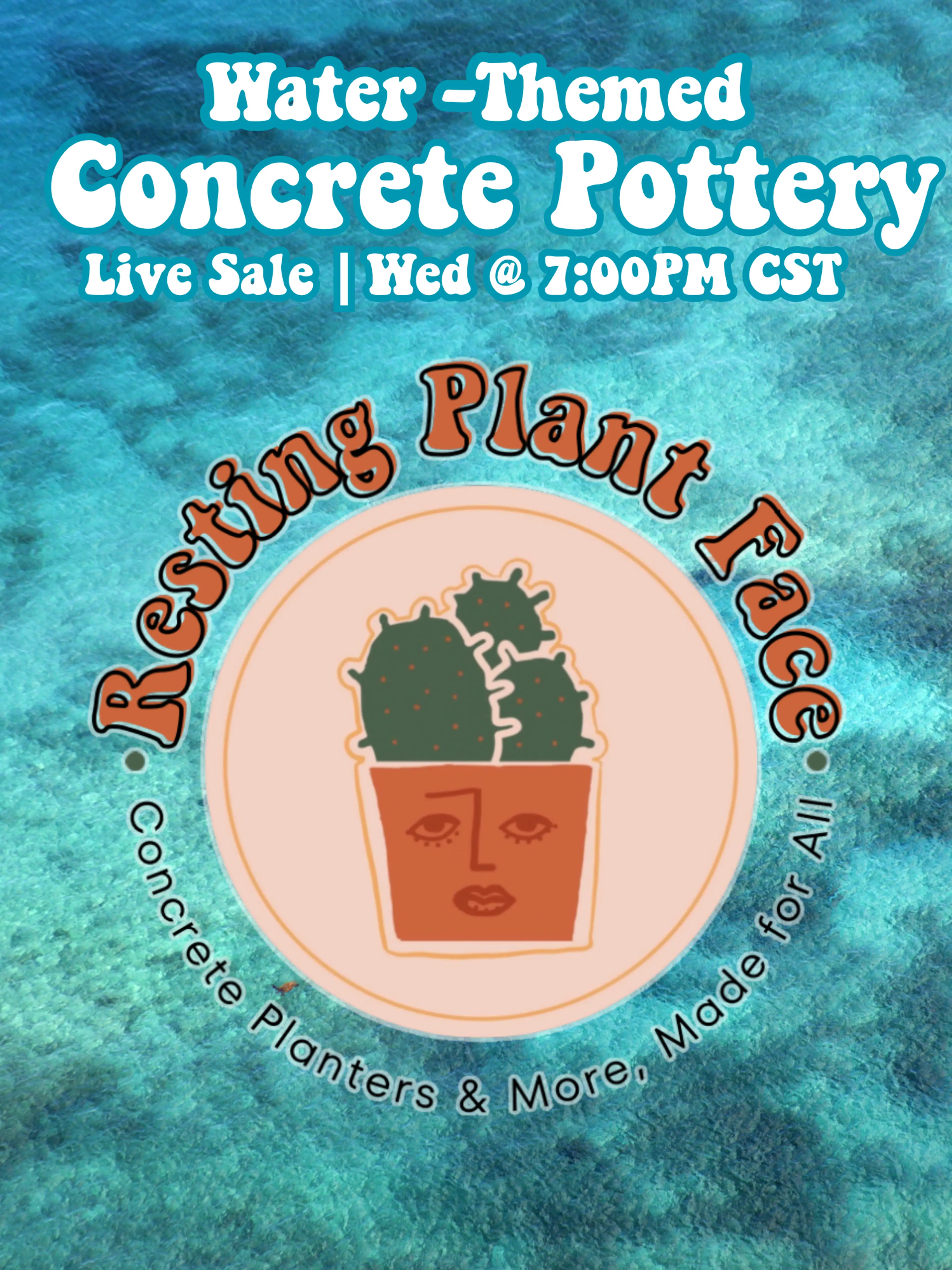 Sealed Concrete Pottery Live Sale