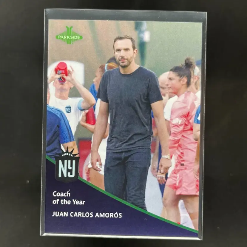 Juan Carlos Amoros 2023 Parkside NWSL Pronto Award Winners Coach Of The Year /377 Soccer Card
