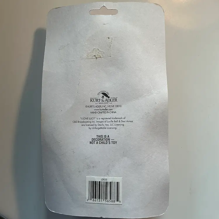 Vtg Kurt Adler I Love Lucy Christmas Holiday Ornament Desilu Rumba Ole
